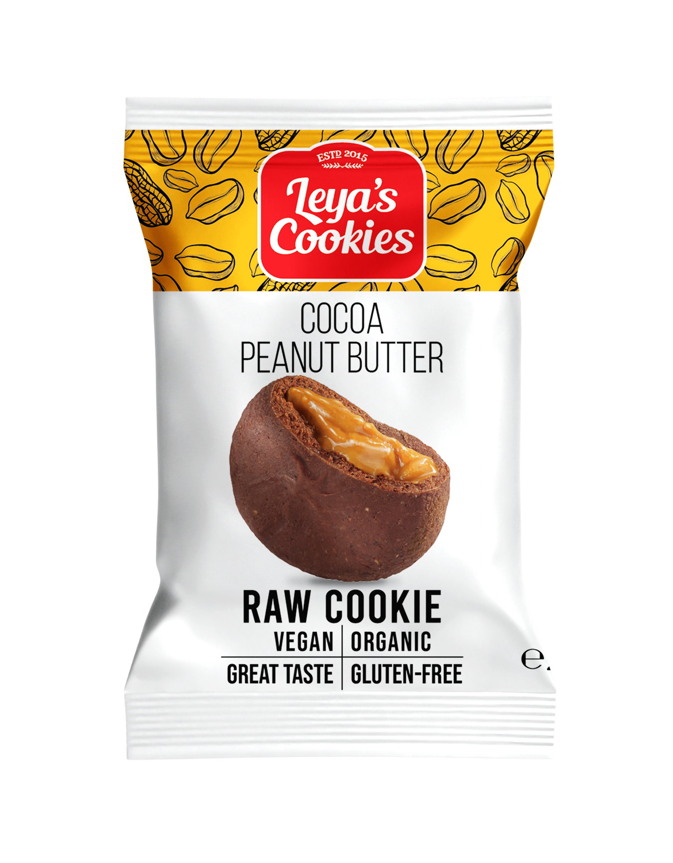 LEYA´S RAW COOKIES MANTECA DE CACAHUETE Y CACAO