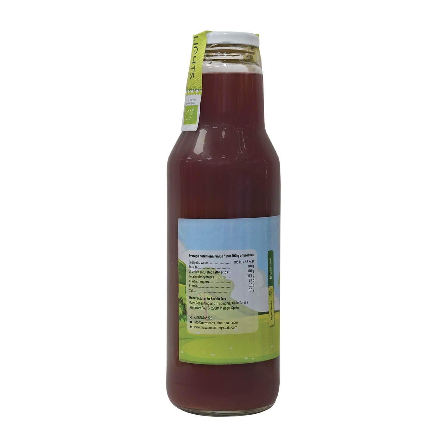 Organic blackberry and apple juice