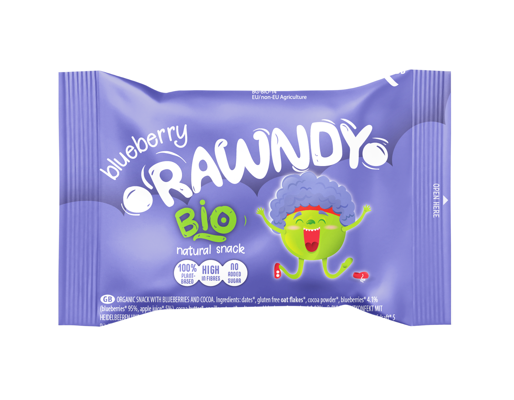 RAWNDY RAW COOKIES NIÑOS ARANDANOS Y CACAO