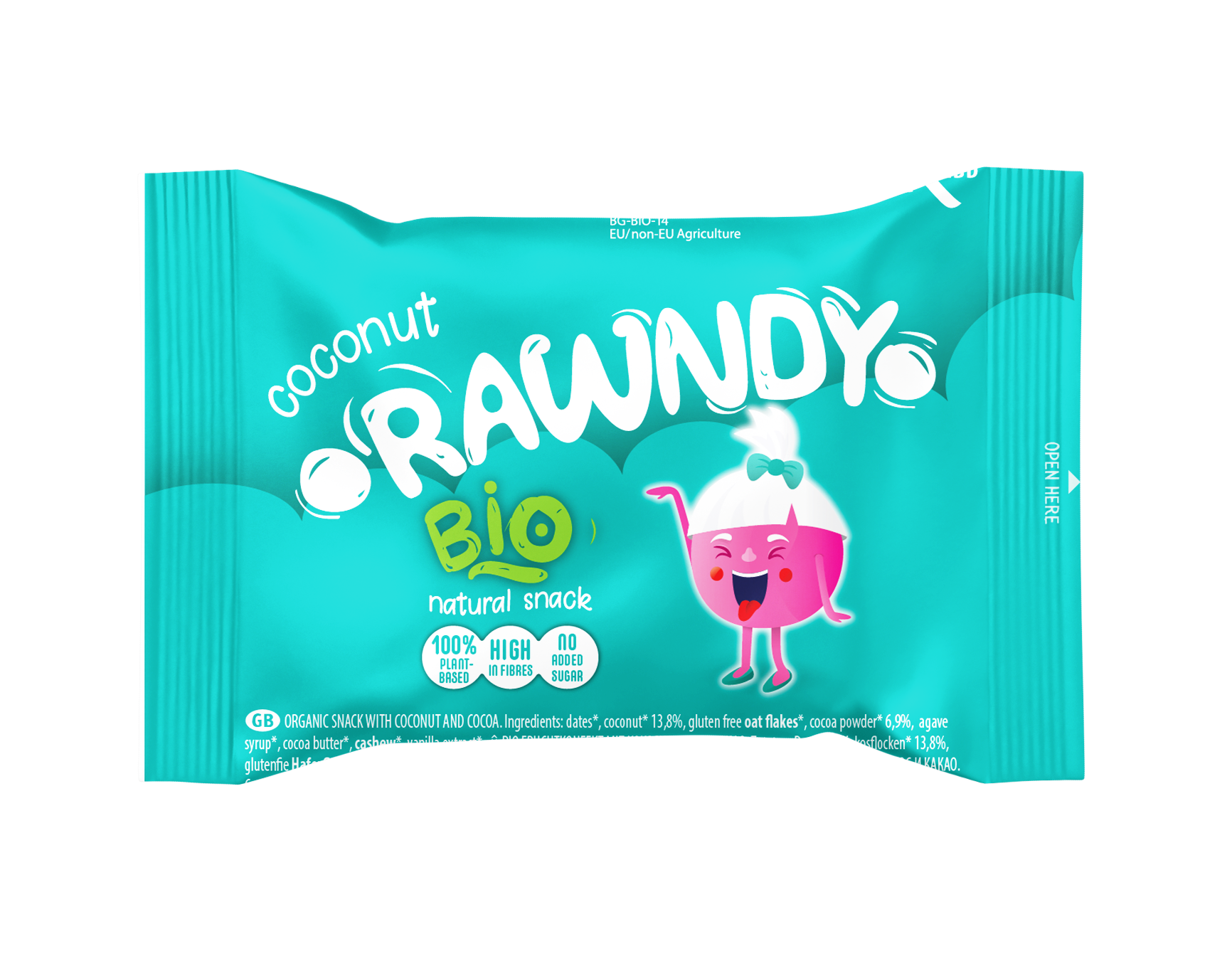 RAWNDY RAW COOKIES NIÑOS COCO Y CACAO