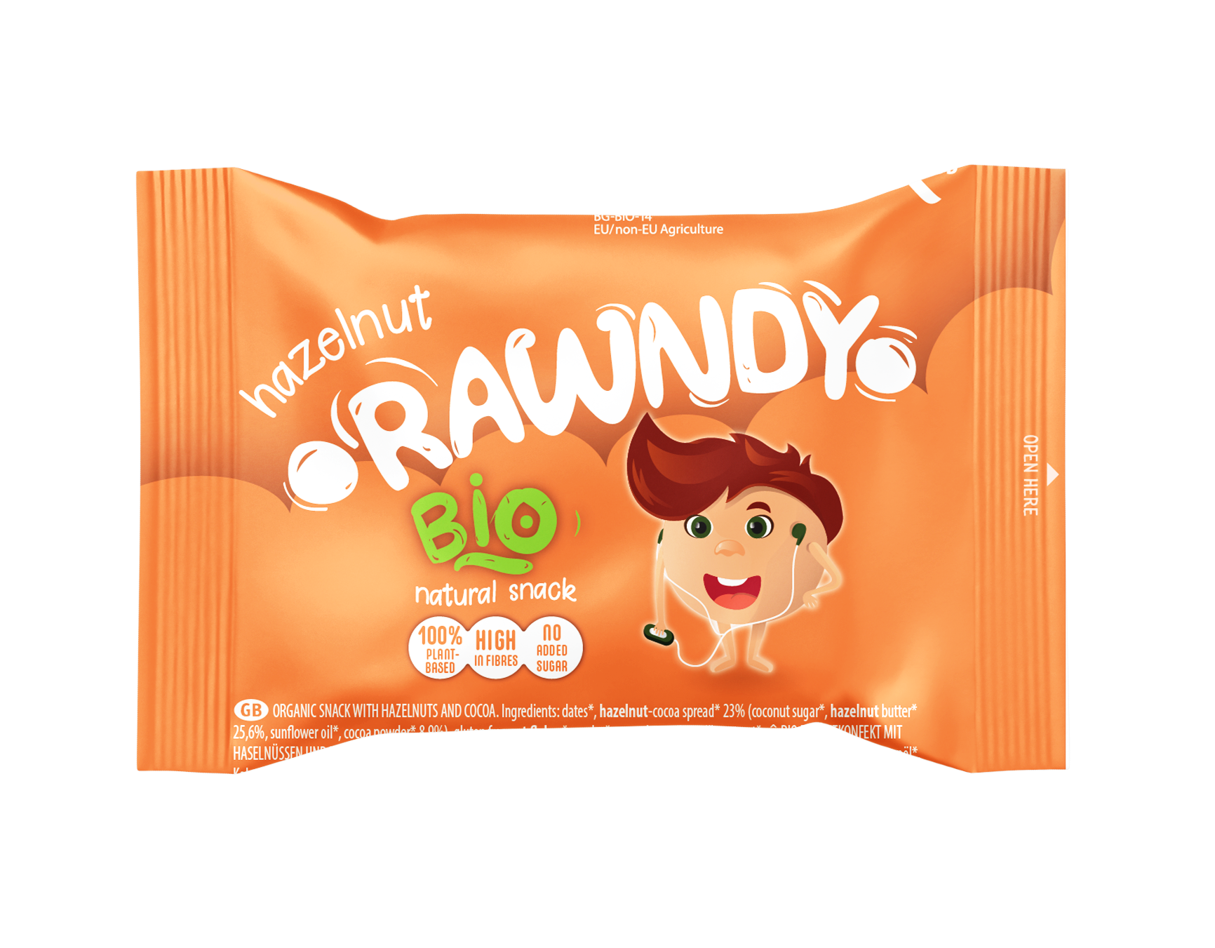 RAWNDY RAW COOKIES NIÑOS MANZANA Y AVELLANA