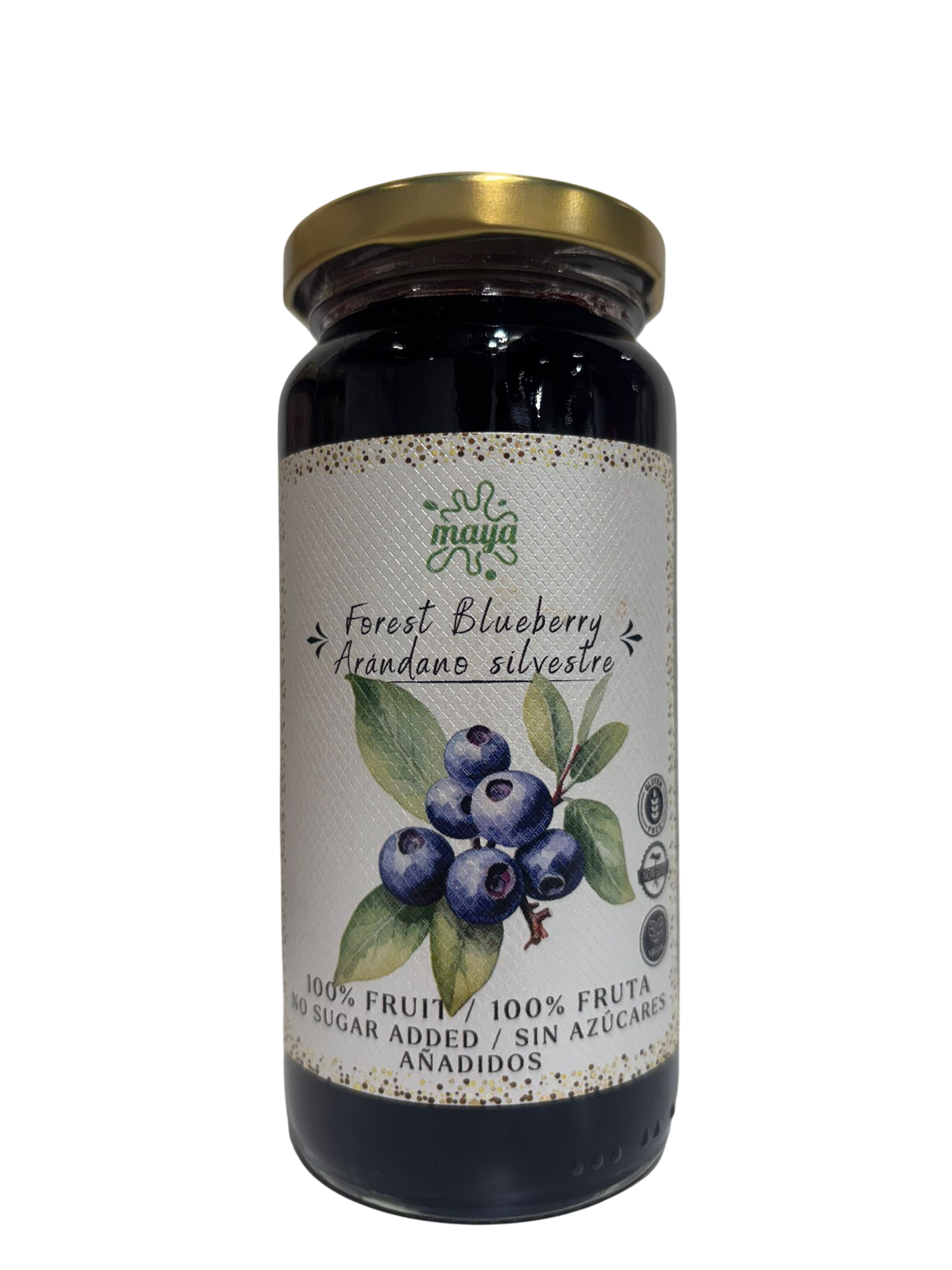 Mermelada de Arandano Silvestre SIN GLUTEN ,VEGAN, SIN AZUCAR Maya
