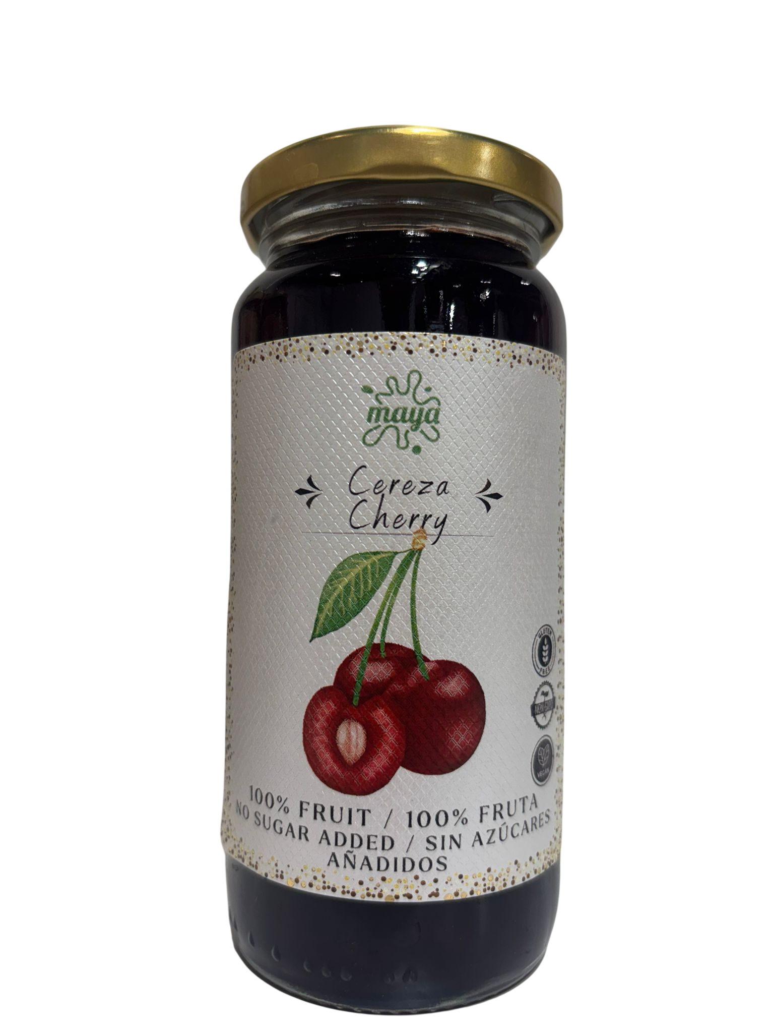 Mermelada de Cereza SIN GLUTEN ,VEGAN, SIN AZUCAR Maya