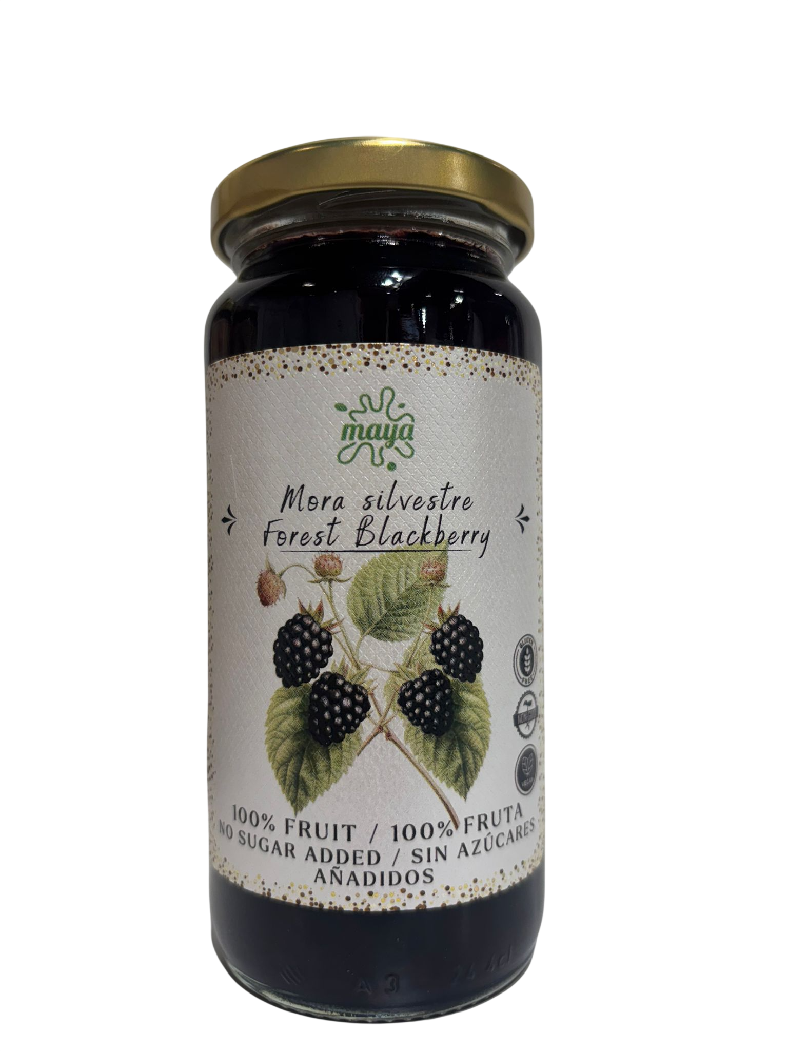 Mermelada de Mora Silvestre SIN GLUTEN ,VEGAN, SIN AZUCAR Maya